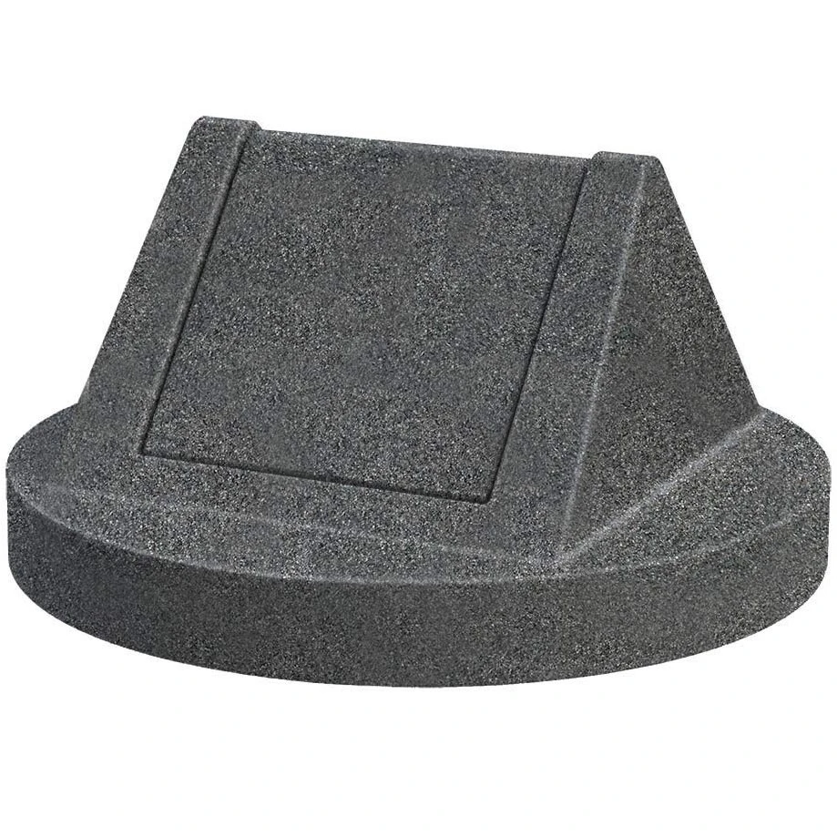 55 Gallon Drum Dark Granite Plastic Swing Top Trash Receptacle Lid 1 55 Gallon Drum Dark Granite Plastic Swing Top Trash Receptacle Lid