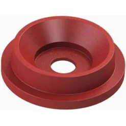 55 Gallon Drum Red Plastic Funnel Top Recycling Lid, 5" Opening
