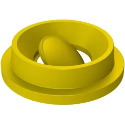 55 Gallon Drum Yellow Plastic Funnel Top Bug Barrier Trash Receptacle Lid