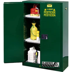 Sure-Grip® EX Pesticides Safety Cabinet, 45 Gallon, M/C Doors, Green