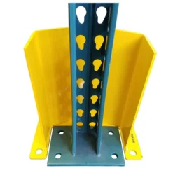 24"H X 8-1/2"D Yellow Pallet Rack Upright Post Protector -LOUS Supplies Shop upright rear view