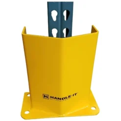 24"H X 8-1/2"D Yellow Pallet Rack Upright Post Protector -LOUS Supplies Shop upright wide footplate